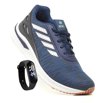 Tênis Masculino Para Caminhada Academia Esportivo Promoção Original + Relogio (Marinho, BR, Adulto, Numérico, P, 40)