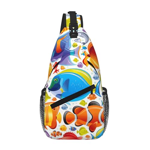 Sac à dos à bandoulière compact pour homme, fini le sac lourd avec ce modèle léger imprimé