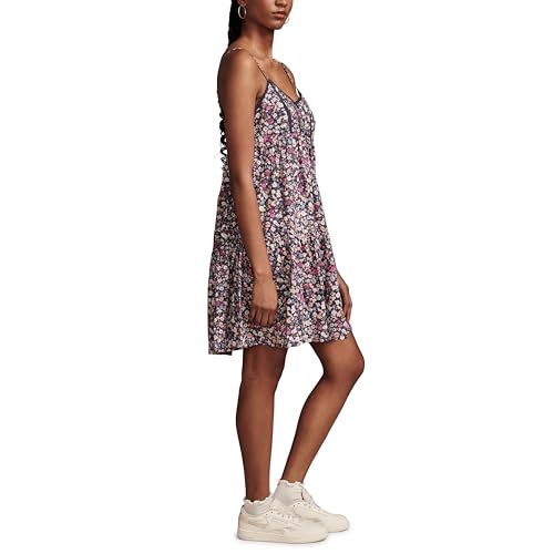 Image of Lucky Brand Women's Lucky Brand Women's Printed Pintuck Bodice Mini