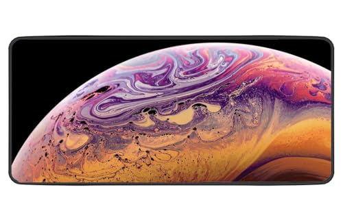 Image of Large Extended Long 700 x 300 mm Mouse Pad for Keyboard & Mouse | Water Resistant Anti Slip Surface Ideal for Office Home and Gaming Setup (Jupiter Planet -12)
