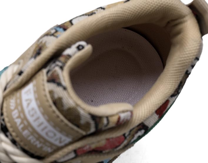 Men's High-Top Striped Lace-Up Skate Shoes for Casual Comfort and Outdoor Activities4