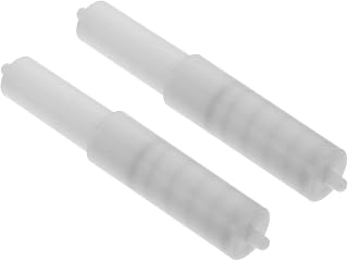 NOLITOY 2pcs Toilet Paper Holder, Retractable Paper Holder Roller White Plastic Spring Loaded Roller Replacement Toilet Paper Roller for Bathroom Toilet