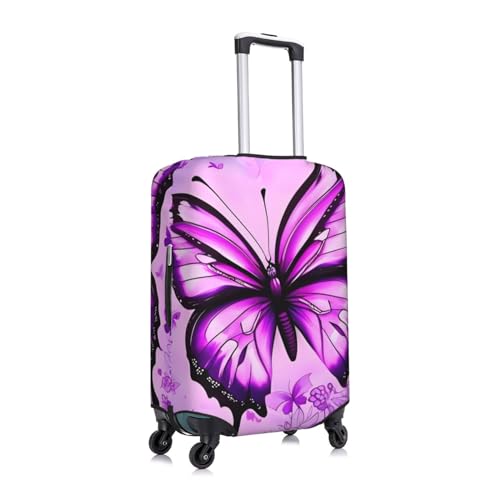 Butterfly Luggage Cover Elastic Washable Suitcase Cover Anti-Scratch Suitcase Protector Spandex Luggage Protector Travel Baggage Covers for 18-32 inch Luggage, X-Large2