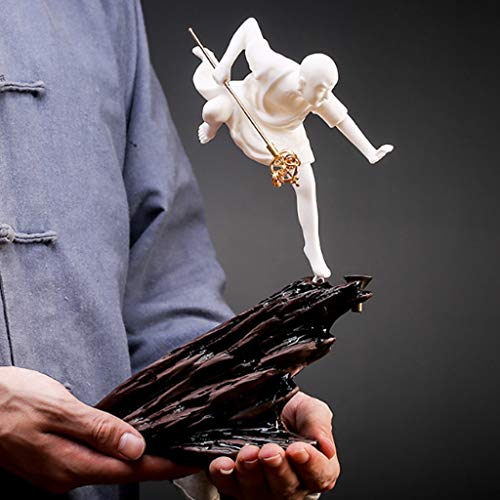 Brûleur d'encens cône backflow bouddha céramique blanche déco maison zen