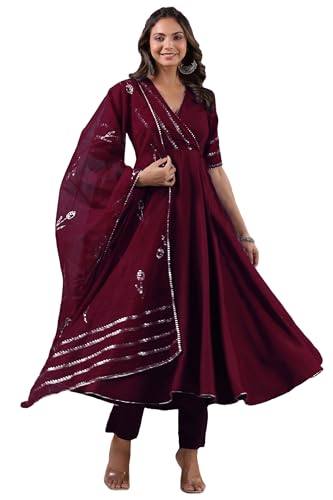 Robe indienne Anarkali pour soirées et événements avec pantalon chic Lisa