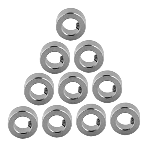 T8 Lead Screw Lock Collar 10pcs Silver Steel Ring for 3d Printer