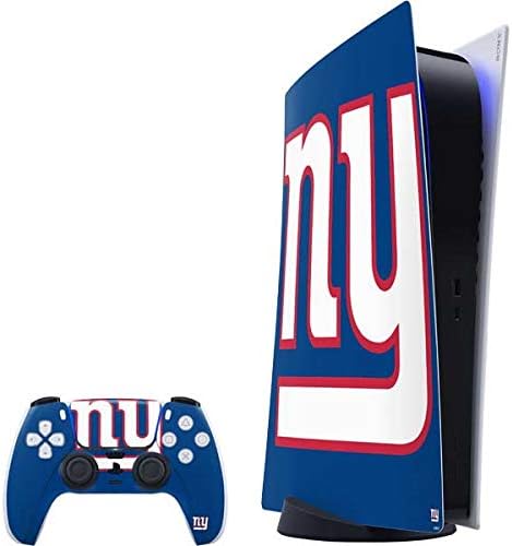 Skinit Decal Gaming Skin Compatible with PS5 Digital Edition Bundle - Officially Licensed NFL New York Giants Design