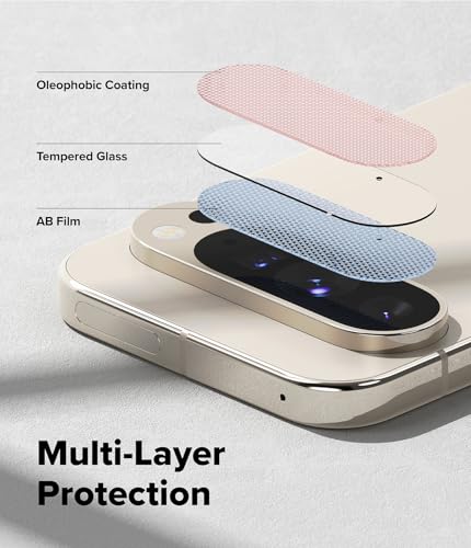 Ringke Camera Glass [2 Stück] Kompatibel mit Google Pixel 10 Pro XL Kameraschutz, HD-Qualität Gehärtetes Glas Vollschutz Schutzfolie für Kamera