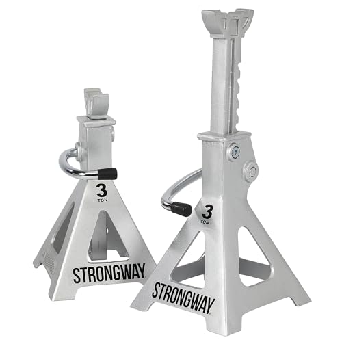 Strongway Aluminum Jack Stands, Pair, 12,000-Lb.