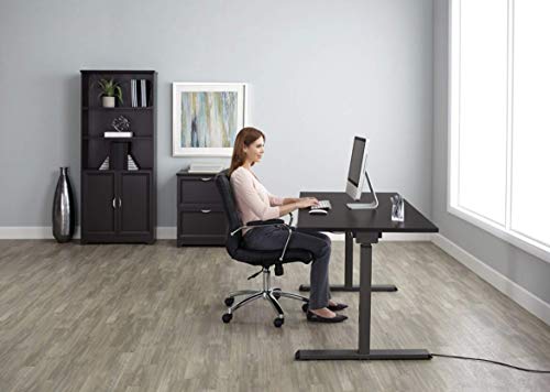 Image of Realspace Magellan Performance Electric 60 inch W Height-Adjustable Standing Desk, Cherry
