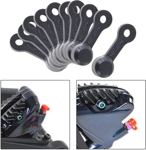 10 Stück Schwarz Fahrrad Bremsentlüfter Gummikappen Staubschutz Bremsentlüfter Nippelkappe für Autos und Motorräder - Schwarz Bremsanlagen Bremsen