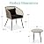 Best Choice Products 3-Piece Outdoor Wicker Bistro Set, Patio Dining Conversation Furniture for Backyard, Balcony, Porch w/Diamond Weave Design, Tempered Glass Side Table, 2 Chairs - Black