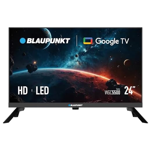 Blaupunkt Smart TV 24" HD Ready LED, Google TV con Wi-Fi y Bluetooth 5.0, HDMI/USB, Control por Voz con Asistente de Google, Negro 24WGC5500S