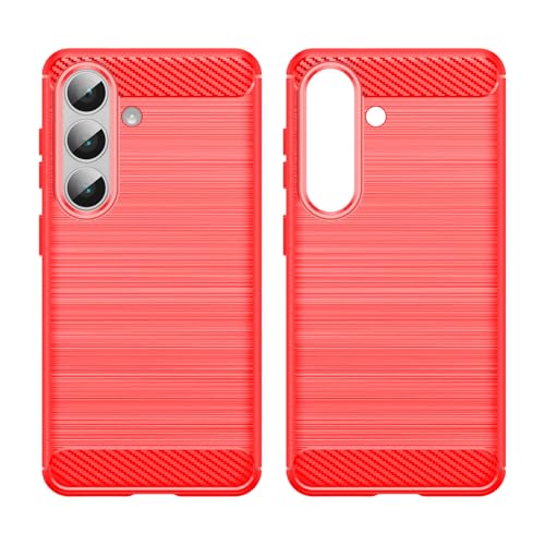 Coque carbone Samsung S26 rouge robuste ultra-résistante avec absorption optimale des chocs - 7