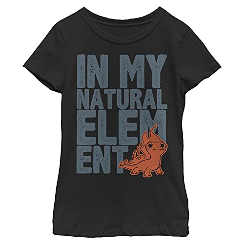 T-shirt Frozen 2 Disney Element Block noir pour raviver la magie en XS
