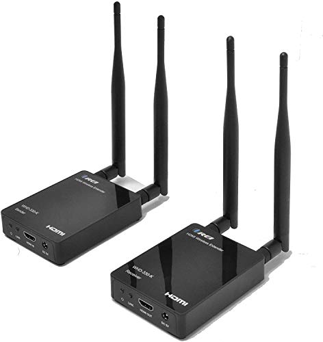 Wireless HDMI Transmitter Extender Receiver HDbitT Supports Full HD 1080P with IR - Upto 330 FT, Black