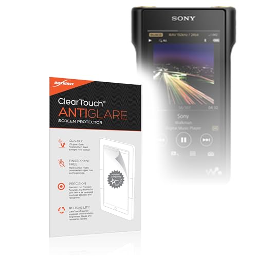 BoxWave Screen Protector Compatible with Sony NW-WM1A - ClearTouch Anti-Glare (2-Pack), Anti-Fingerprint Matte Film Skin
