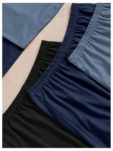 OYOANGLE Women's 6 Piece Summer Pajama Set Crop Tank Top and Shorts Pjs Lounge Set Sleepwear3