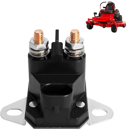 RAJBMT 12V Lawn Mower Solenoid Parts 04781700 Starter Solenoid Part Compatible with Ari-ens Gravely Z00M IKON ZTX ZT XL Zero Turn Mower ATV Vehicle Snowmobile Garden DIY Tool