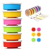 eleling Silicone Collapsible Travel Cup, 4 Pack Collapsible Silicone Cup with Lid, Expandable...