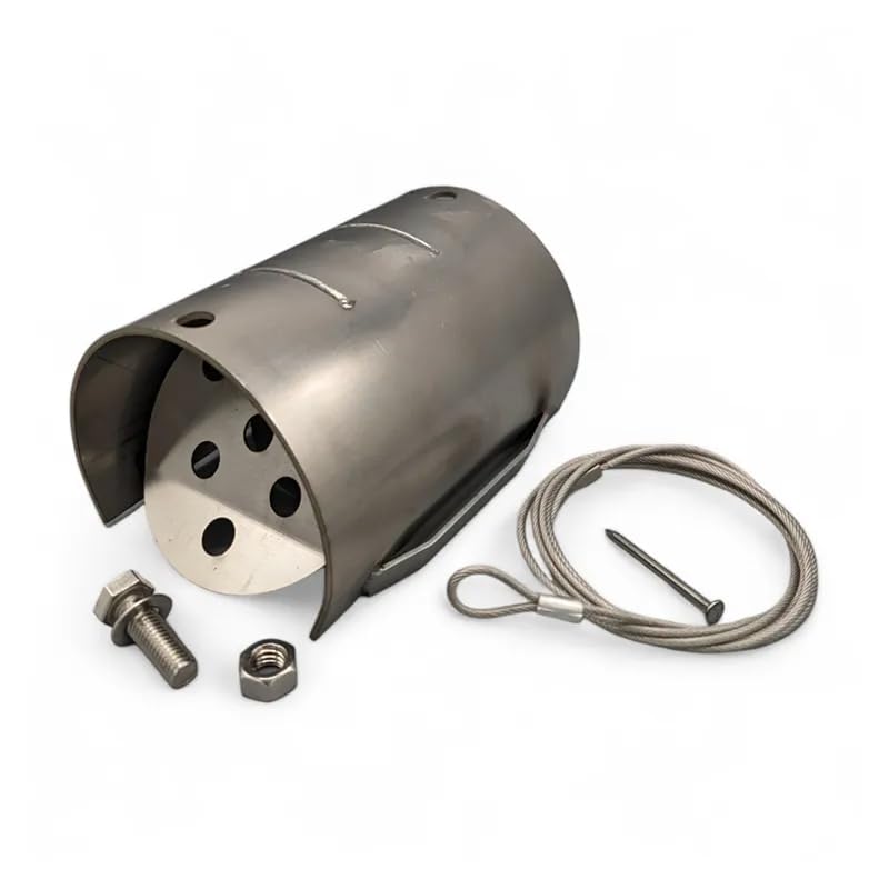 Rat Blockers 90mm-110mm Smooth Edge, No Spike Drain Valve | Stainless Steel Double Flap Non Return Valve for Sewer & Drain Pipes,Anti Rat Drain Protector for Clay & Plastic Pipes (4 Inch)