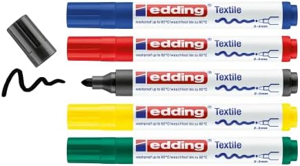 EDDING 4500 Textile T-Shirt Fabric Pen Light Blue Marker Pen 2-3mm Line