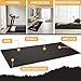 Elevon 2.5 x 5 Feet 1/4 Inch Thick High Density Easy Maintenance Gym Equipment Mat for Floor Protection from Heavy Gym Equipment, Black