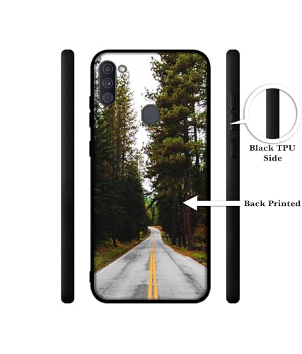 Image of Road Photo Design Premium 2D Printed Metal Back Case Cover for Samsung Galaxy A11 4G / M11 4G