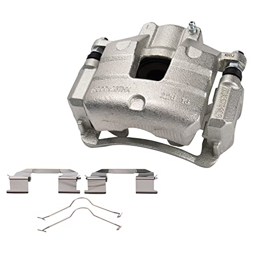 Image of TRQ Front Left Brake Caliper w /Bracket Drivers Side | For 2018-2019 Buick Encore 2017-2019 LaCrosse Regal Sportback Regal TourX 2018-2020 Chevrolet Equinox