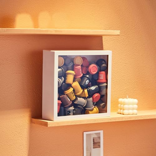 Boîte de présentation murale blanche en ABS pour rangement - 4
