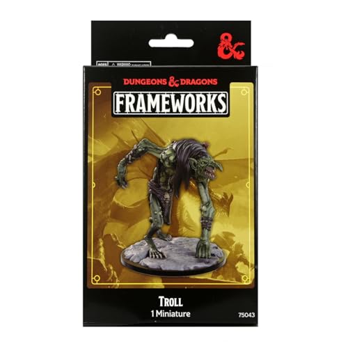 Figura Troll Frameworks D&D sin pintar ni armar miniatura 1