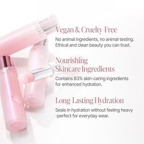 Image of Espoir Bare Glow Lip Balm #1 Ditto Pink | Natural Sheer Color Moisturizing Lipstick, Comfortable Finish, Nourishing & Long-lasting Hydration, Cruelty-Free, Korean Makeup, 0.1 oz.