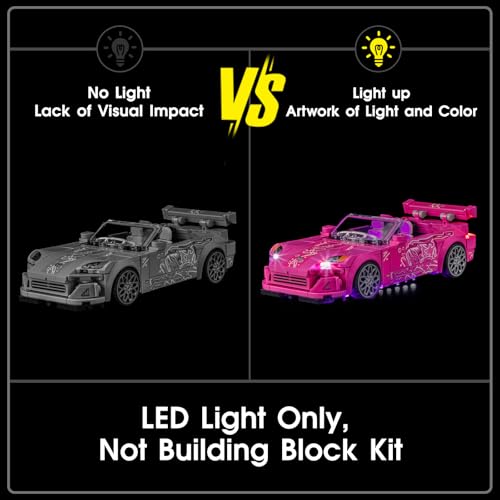 Image of LED Light for Lego 77241 2 Fast 2 Furious Honda S2000 Set, Light Kit Compatible with Lego 77241 Building Blocks Model, Not Included The Model Set