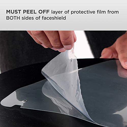 Tcp Global FS-G04G-ALLCLEAR Salon World Safety Face Shields With All Clear Glasses Frames (Pack Of 4) - Ultra Clear Protective Full Face Shields To Protect Eyes, Nose, Mouth - Anti-Fog Pet Plastic thumb #6