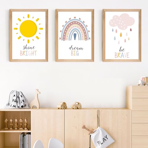 Arc-en-ciel bohème toiles pour imaginer et grandir au calme dans la salle de jeux