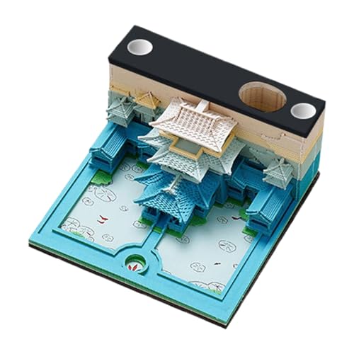 3D付箋 | 非粘着性ポストノート彫刻プランナー ヴィンテージパターンメモ帳 ホームオフィス 教室 デスクトップ クリスマス 女性 大人