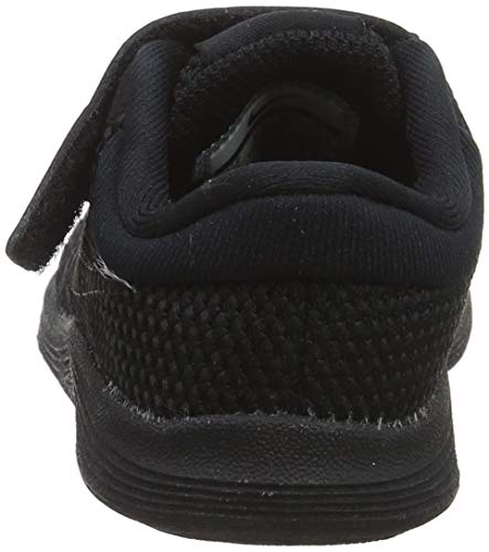 Nike Unisex-Child Revolution 4 (TDV) Running Shoe, Black/Black, 6C Regular US Toddler3
