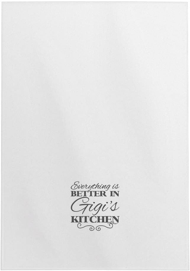 Gigi Grandma Gifts Better in Gigi's Kitchen Gigi Gift Set Gigi Mother's Day 2 Pack Kitchen Tea Towels White