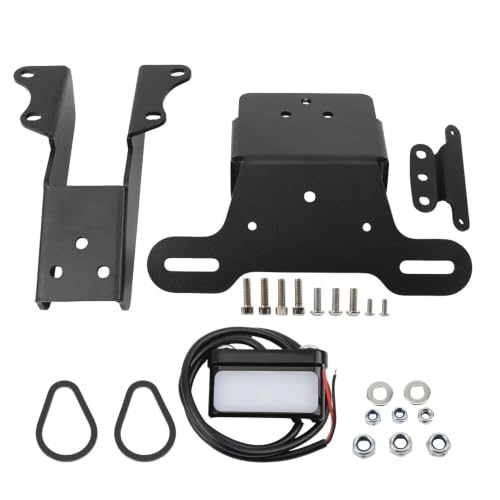 Support plaque immatriculation moto arrière bien rangée Tracer 7 GT
