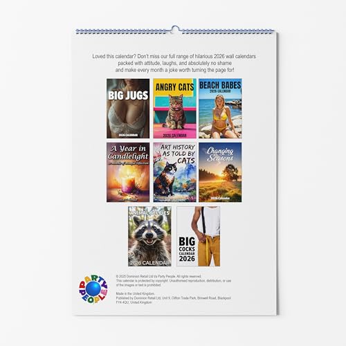 Beach Babes Wall Calendar - Choice Of Sizes - A3 Calendar - Classic Bikini Pin-Up Style Summer Vibes 2026