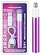 NUMIFUN Nasenhaartrimmer Frauen, Nasenhaarschneider Ohrhaartrimmer, Professioneller Schmerzfreier Gesichtshaartrimmer, USB-Typ C Aufladung, IPX7 Wasserdichte, Leicht Zu Reinigen, Violett