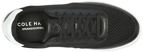 Cole Haan Cole Haan Womens Grandpro Leisure Sneaker, Black Knit/Leather/White, 7.5-B US