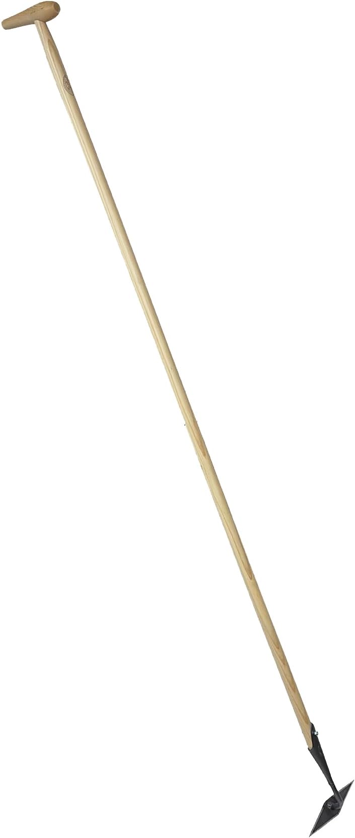 Diamond Hoe with P-Grip Handle-Long Handle Garden Hoe with Forged Steel Diamond Head โ 4 Sharp Edges โ Weed Without Bending โ Push & Pull Action - Head: 2" L x 8" W; Total 74" L; 3.5lbs