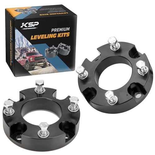 KSP 2' Leveling Kits for Tundra 2007-2026, 2pcs Front Level Lift Spacer Compatible with Toyota Tundra Sequoia 2WD 4WD 2007-2026, 2in Aluminum Suspansion Strut Spacers Fit For Toyota Truck Pickup