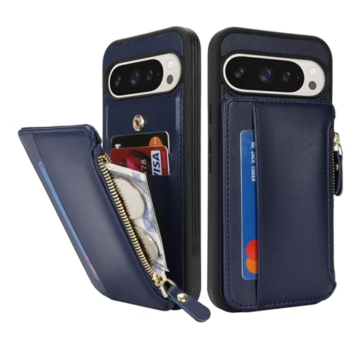Image of Cavor for Google Pixel 9 Pro XL Case Wallet with Card Holder, Blue