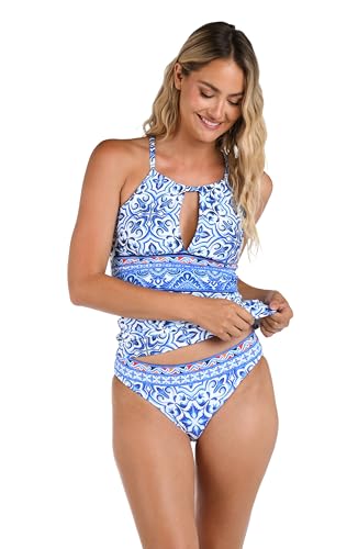 La Blanca Women’s High Neck Keyhole Tankini Swimsuit Top