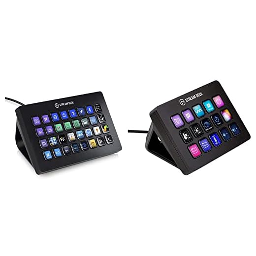 Elgato Stream Deck XL - Advanced Stream Control & Stream Deck MK.2 – Studio Controller, 15 Macro Keys, Trigger Actions in apps and Software Like OBS, Twitch, ​YouTube and More, Works with Mac and PC