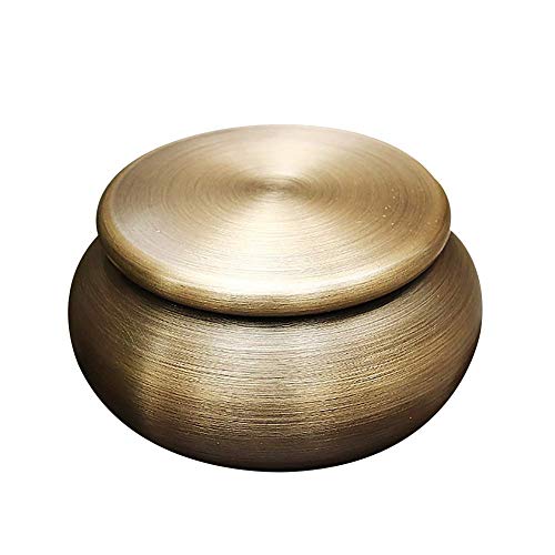 大人とペットのための灰のための葬儀の壷真鍮の葬儀の壷 自宅または墓地の墓地の犬の猫の葬儀の壷