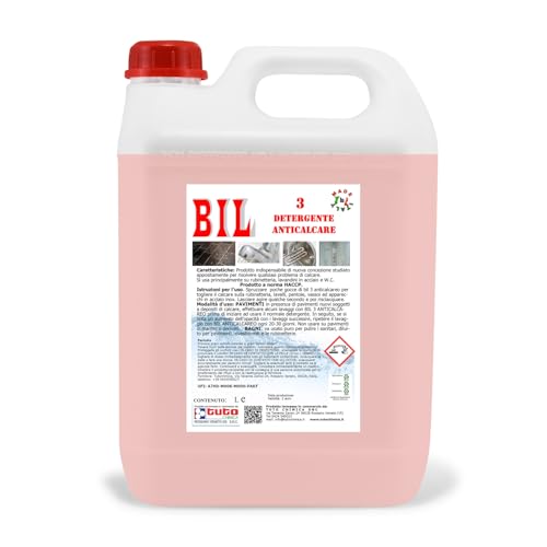 Anticalcare Universale Liquido BIL 3, Igiene e Brillantezza - Professionale 5L