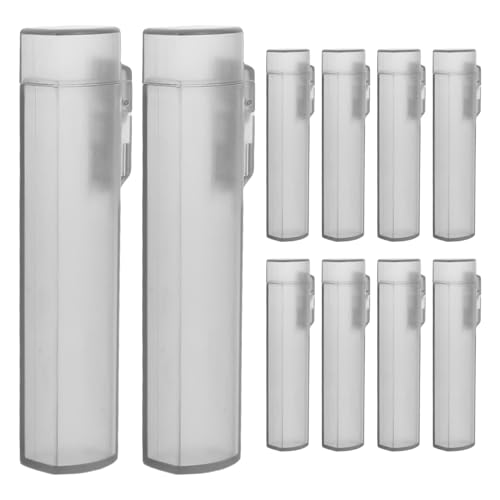 Gadpiparty 10 Palilleros De Bolsillo: Estuche Portátil Con Tapa Para Palilleros, Compacto, Ideal Para Bolsos, Viajes, Camping.